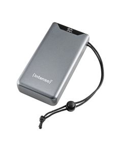 Intenso® Powerbank 20.000 mAh PD/QC USB-A/USB-C inkl. USB-C-kabel - Grå