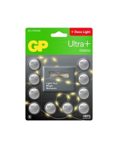 GP CR2032 litiumknappcellsbatteri - 10 st.