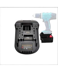 Batteriadapter - Black&Decker/Stanley 20V för Makita 18V litium elverktyg