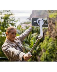 FIXED Mag Snap Selfie Stick med magnetisk hållare - Vit
