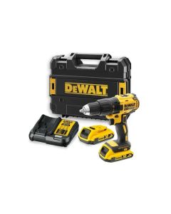 DeWalt DCD777D2T-QW skruvdragare med 2x 2,0Ah-batterier och laddare