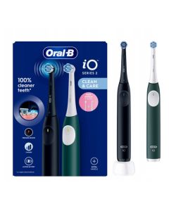 Oral-B iO Series 2 Duo elektrisk tandborste - svart/grön