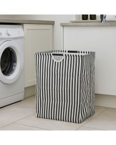 Tvättkorg i canvas med handtag