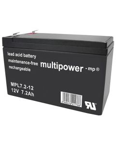 Multipower MPL7,2-12 långlivat blybatteri 12V - 7,2Ah
