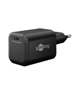 Goobay USB-C PD GaN snabbladdare Nano 65W - Svart