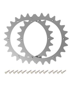 Terränghjul i metall för NaviMow i105E/i108E robotgräsklippare - 2 st.