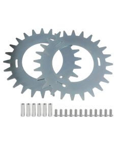 Terränghjul i metall för NaviMow H500E/H800E/H1500E robotgräsklippare - 2 st.