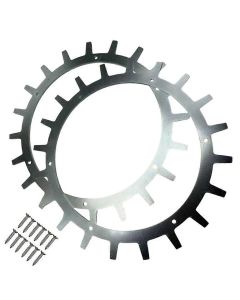 Terränghjul i metall för Ecovacs Goat robotgräsklippare - 2 st.