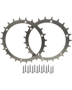 Terränghjul i metall för robotgräsklippare Yardforce 400RI/280R/Easymow 260 - 2 st.