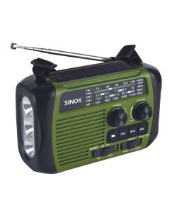 Nödradio - handvev/solcell/ljus/powerbank/FM/AM/BT