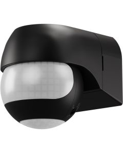 Rörelsesensor AP-3 utomhus IP44 - vridbar/tiltbar, 2 linser, svart