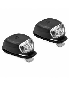 Silikon-LED-cykelbelysningssats inkl. batterier