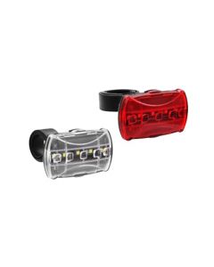 Cykelljuskit med 5 LED-lampor inkl. batterier