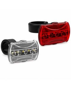 Cykelljuskit med 5 LED-lampor inkl. batterier