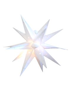 3D LED-stjärna, Ø35 cm m/timer (batteridriven)