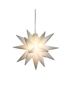 3D LED-stjärna 12x9x9,5 cm inkl. sugkopp (batteridriven)