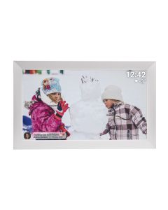 Denver PFF-1504W Digital fotoram med ram, 15,6" - vit