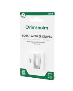 9 vändskär för Husqvarna Automower, Gardena, McCulloch - rostfritt stål inkl. skruvar