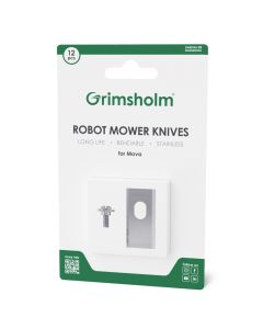12 knivar för MOVA - rostfritt stål inkl. skruvar