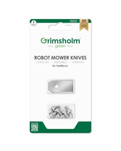 9 knivar för Yardforce - rostfritt stål inkl. skruvar