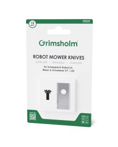 12 knivar för Scheppach RoboCut L500, XL600, XXL900 - rostfritt stål inkl. skruvar