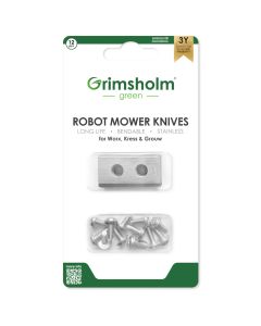 12 knivar för Worx - rostfritt stål inkl. skruvar