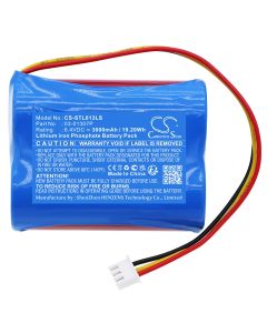 Stanilite 6,4V 3000mAh LiFePO4-batteri för nödbelysning