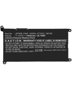 Batteri för Dell 41,04Wh 11,4V 3600mAh