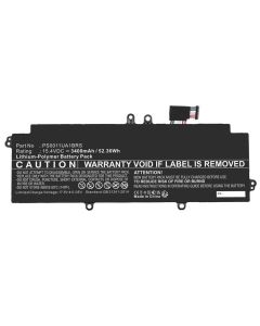 Batteri för bärbar dator 52,36Wh 15,4V 3400mAh