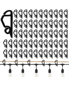50 rännkrokar för upphängning av ljusslingor