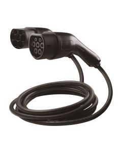 Typ 2 laddkabel för elbilar - 11kW - 5m - svart - inkl. väska