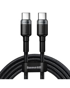 Baseus USB-C 2.0 till USB-C laddnings- och datakabel, 100W, PD, svart, 2m
