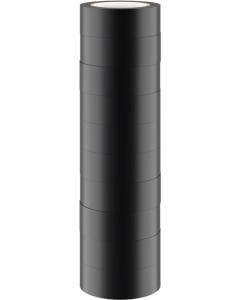 Isoleringstejp, 19mm x 10m, svart, 10 st.