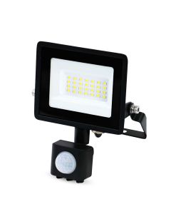 Nedis LED-strålkastare för utomhusbruk med rörelsesensor, 20W - Svart