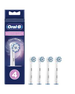 Oral-b Sensitive Clean Tandborsthuvuden 4 st - Vit
