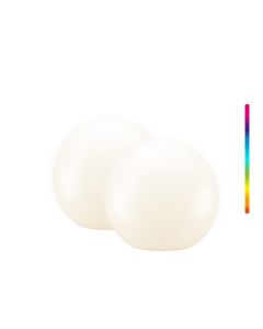 Goobay LED-solcellslampor för trädgård RGBW, Ø20 cm - 2 st.