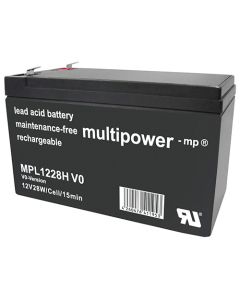 Multipower MPL1228H V0 high-rate blybatteri 12V - 7,2Ah