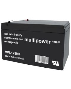Multipower MPL1250H high-rate blybatteri 12V - 12Ah