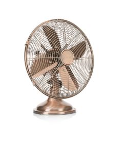 Tristar VE-5970 bordsfläkt i metall, 3 hastigheter, koppar, Ø30 cm