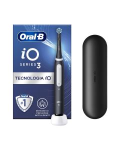 Oral-B iO Series 3 elektrisk tandborste med resefodral – Matt svart