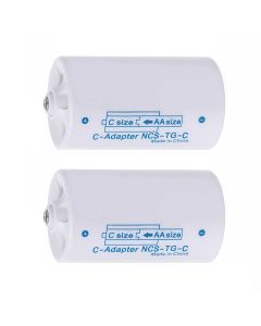 AA-batteri till batteriadapter för storlek C – 2 stycken