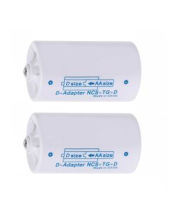 AA-batterier till batteriadapter för storlek D – 2 stycken