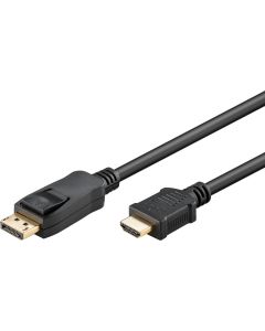 Goobay DisplayPort till HDMI-kabel, 4K/60 Hz – 2 m