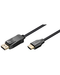 Goobay DisplayPort till HDMI-kabel, 8K/60 Hz – 1 m