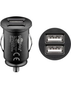 Goobay dubbel USB-billaddare 15,5 W (3,1 A)