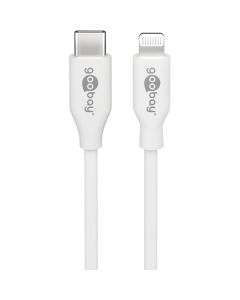 USB-C 2.0 till Lightning-laddnings- och datakabel, MFI, vit, 0,5 m