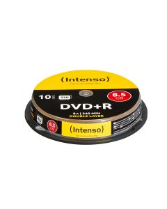 Intenso® DVD+R 8,5 GB, 8x hastighet, dubbla lager – 10 stycken på en spindel