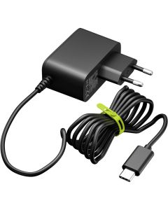 Goobay GaN-strömförsörjning till Raspberry Pi 5, 27 W – Svart