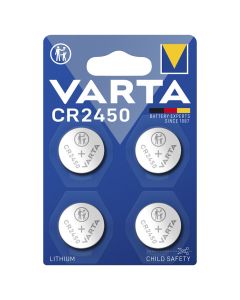 Varta CR2450 knappcellsbatterier (4 stycken)