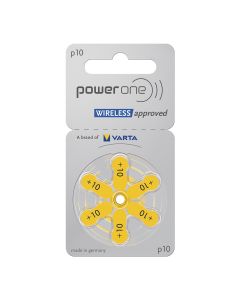 PowerOne P10 PR70 Wireless-godkända hörapparatbatterier – 6 stycken